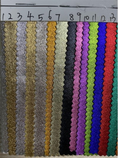 GZ-JP 亮皮細閃閃光絨布  幅寬：145CM  克重：160g  成分：滌95% 氨綸5% 細節-3